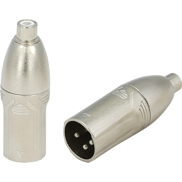 Roxtone przejściówka wtyk XLR męski do gniazdo RCA RA2XMPF